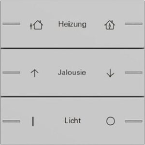 Gira Wippenset 3fach individuell für Tastsensor4 System 55 Grau matt 5763015 – Bild 1