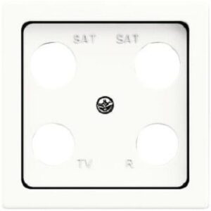 Busch-Jaeger Zentralscheibe, studioweiß matt,  future linear, Abdeckungen für Datenk 1743-04-884 – Bild 1