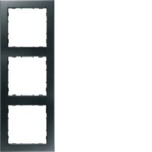 Hager Rahmen 3-fach PUR anthrazit WYR137 – Bild 1