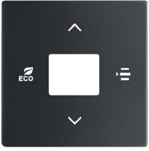 Busch-Jaeger Zentralscheibe, schwarz matt, Abdeckungen future linear 6236-885 – Bild 1