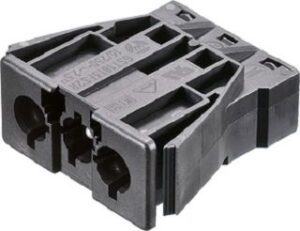 Bachmann Einbaustecker 16A schwarz mit Verriegelung 250V 375.506 – Bild 1