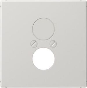 Jung Abdeckung für 2 Klein-Steckdose (LS990)(Lautsprecherbuchs.)lichtgr. LS962LG – Bild 1