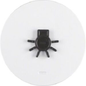 Berker Wippe abtastbar polarweiß glänzend Linse/Symbol Licht 16512049 – Bild 1