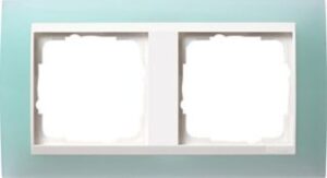 Gira Abdeckrahmen 2-fach Event opak mint Einsatz reinweiss 0212395 – Bild 1