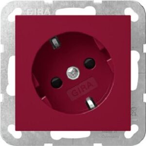 Gira SCHUKO-Steckdose 30° + SH WSV System 55 Rot 4418108 – Bild 1