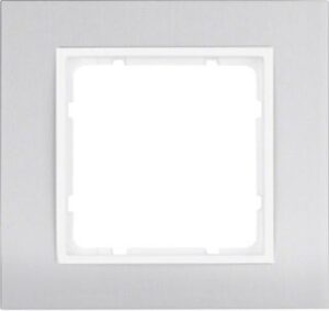 Berker Rahmen 1-fach alu/pws 10113904 – Bild 1