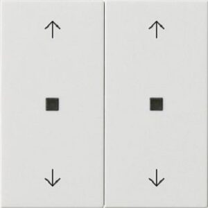 Gira Wippe 2-fach Pfeile Kontrollfenster System 55 Reinweiß 538603 – Bild 1