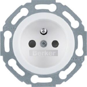 Berker Steckdose weiß mit Zentralstück 676579 – Bild 1