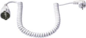 Bachmann Schuko Spiralverlängerung weiss CS-H05VV-F 3G1,5 500/2000mm 672.280 – Bild 1