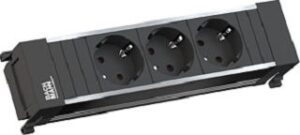 Bachmann Steckdoseneinheit 3-fach 3 Schuko mit erhöh. Berührungsschutz 916.1192 – Bild 1