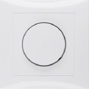 Berker Abdeckplatte polarweiß glänzend mit Regulierknopf 11308989 – Bild 1