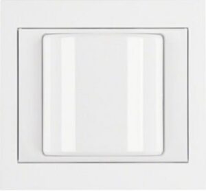 Berker Lichtsignal polarweiß glänzend mit Rahmen 52037009 – Bild 1