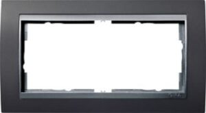 Gira Rahmen 2-fach ohne Mittelsteg EVENT anthrazit Einsatz 100281 – Bild 1