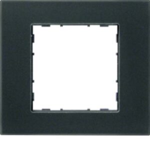 Hager Rahmen 1-fach ART Glas satiniert anthrazit WYR517G – Bild 1