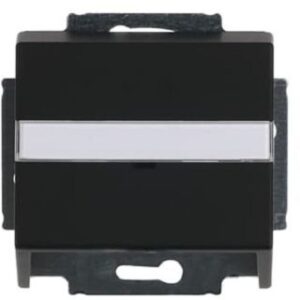 Busch-Jaeger Zentralscheibe 1-fach future linear schwarz-matt mit Tragring 1758-885 – Bild 1