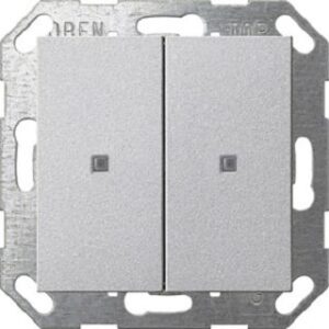 Gira KNX Taster Wippe 2-fach System 55 Alu 517326 – Bild 1