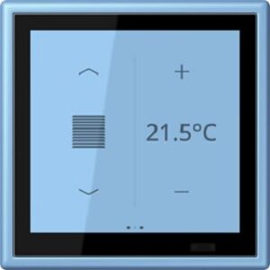 Jung KNX Raumcontroller LS TOUCH Serie LS, bleu céruléen 59 LC459D1S256 – Bild 1