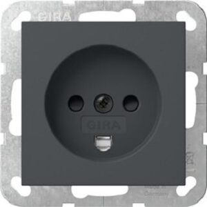 Gira Steckdose Dänisch SH System 55 Anthrazit 442228 – Bild 1