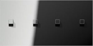 Jung Abdeckung 2fach waag. mit 2+2 Kipphebeln GCR12-250E22 – Bild 1