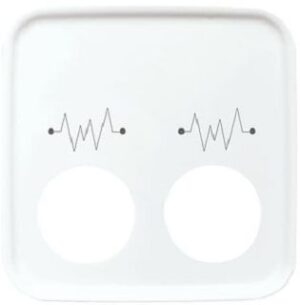 Busch-Jaeger C-Scheibe R-SI CO99 Ruf alpinweiss 2548-021G-214 – Bild 1