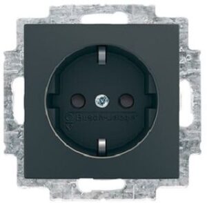 Busch-Jaeger SCHUKO Steckdosen-Einsatz schwarz Busch-balance SI, Steckdosen 20EUCB-15-914 – Bild 1