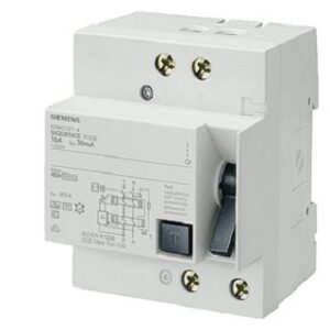 Siemens FI-Schutzschalter 1+N-pol. 30mA 4TE kurzzeitverzög. 5SM33214KK14 – Bild 1
