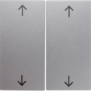 Berker Wippe aluminium matt mit Symbol Pfeile 16441404 – Bild 1
