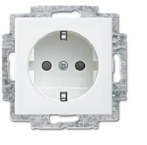 Busch-Jaeger Steckdose erhöhter Berührungsschutz ohne Spreize Busch-balance SI alpinweiß 20EURB-914 – Bild 1