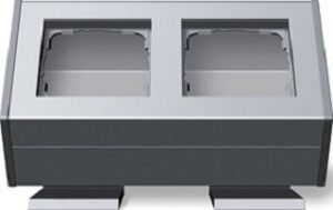 Gira Profil 2-fach Profil 55 aluminium mit Befestigung 119226 – Bild 1