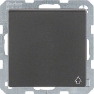 Berker Steckdose anthrazit samt Schutzk./Klappdeckel 6768776086 – Bild 1