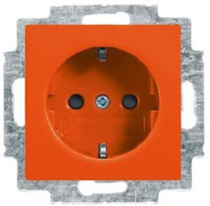 Busch-Jaeger SCHUKO Steckdose erhöhter Berührungsschutz Busch-balance SI orange 20EUCB-14-914 – Bild 1