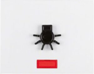 Berker Wippe polarweiß mit roter Linse 16517109 – Bild 1