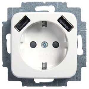 Busch-Jaeger SCHUKO-/2x USB-Steckdose 20EUCB2USB-214 – Bild 1