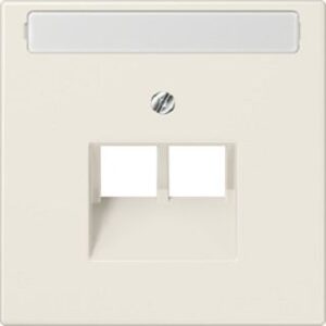 Jung Abdeckung fürIAE/UAE-ADo (LS990) 2x8pol. mit Schriftfe. weiss LS969-2NAUA – Bild 1