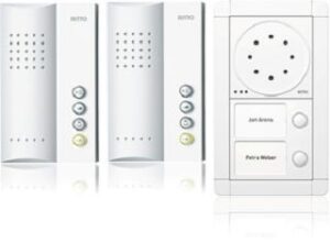 Ritto Audio-Portier-Set 2WE Freisprechen weiss/weiss RGE1891470 – Bild 1