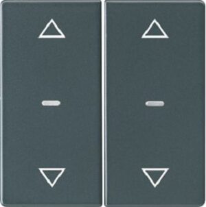 Berker Abdeckung Tastsensor-Modul 2-fach anthrazit 80961326 – Bild 1