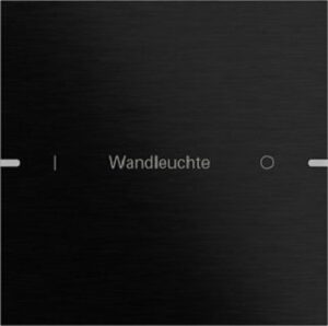 Gira Wippenset 1fach individuell für Tastsensor4 TS4 Aluminium Schwarz 5031126 – Bild 1