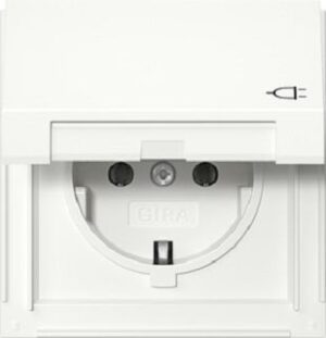 Gira Schuko-Steckdose mit Klappdeckel TX_44 reinweiss 445466 – Bild 1