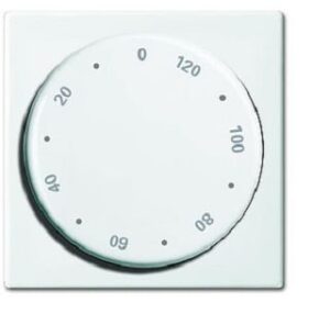 Busch-Jaeger Zentralscheibe mit Drehgriff 120min Busch-balance SI alpinweiss 1771-914-102 – Bild 1