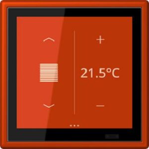 Jung KNX Raumcontroller LS TOUCH Serie LS, rouge vermillon 59 LC459D1S244 – Bild 1