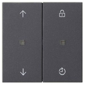 Gira S3000 Bedienaufsatz Memory System 55 Anthrazit 536328 – Bild 1