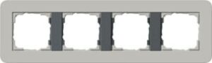 Gira Abdeckrahmen 4-fach E3 Grau/Anthrazit 0214422 – Bild 1