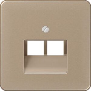 Jung Abdeckung für IAE/UAE-ADose 2x8polig gold-bronze CD569-2UAGB – Bild 1
