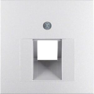 Berker Zentralstück aluminium matt für UAE-Steckdose 14071404 – Bild 1