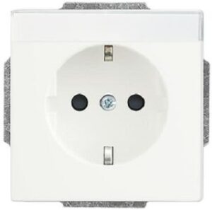 Busch-Jaeger SCHUKO Steckdosen-Einsatz, studioweiß matt future linear Steckdosen 20EUCNB-884 – Bild 1