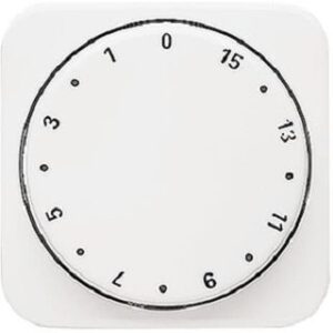 Busch-Jaeger Zentralscheibe Zeitschaltuhr Reflex SI alpinweiss 1770-214-102 – Bild 1