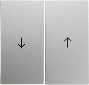 Berker Wippe aluminium matt mit Symbol Pfeil 16251404 – Bild 1