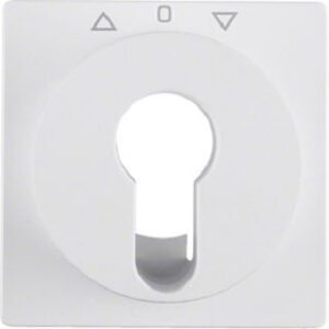 Berker Zentralstück polarweiß für Jalo-Schlüsselschalter 15066089 – Bild 1