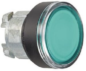 Schneider Electric Frontelement, grün, flach für Leuchtdruckt.D22mm ZB4BW337 – Bild 1