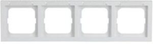Busch-Jaeger Rahmen 4-fach future linear davos/weiss waagrecht 1734-184NSK – Bild 1